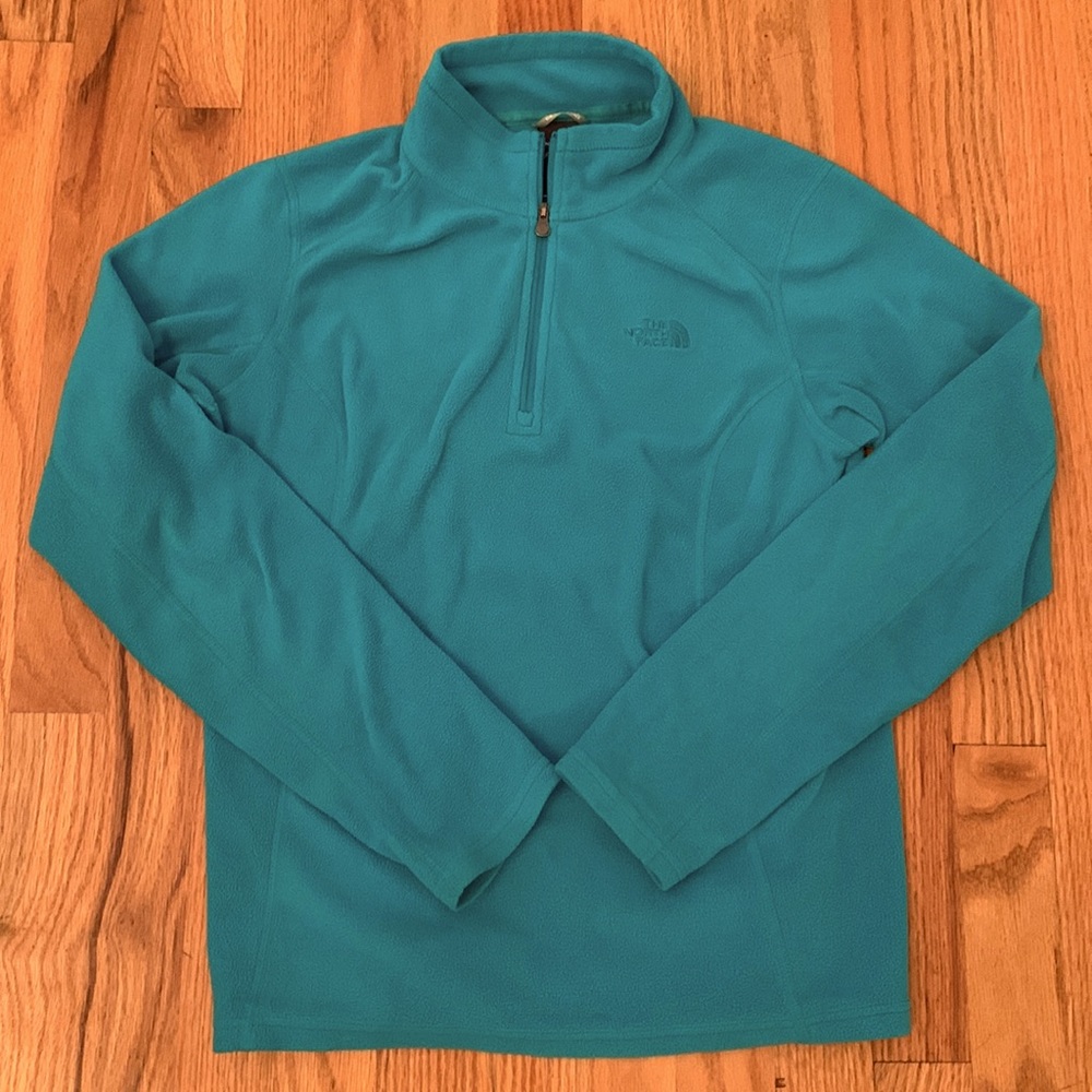 North Face 1/4 Zip - Blue - S